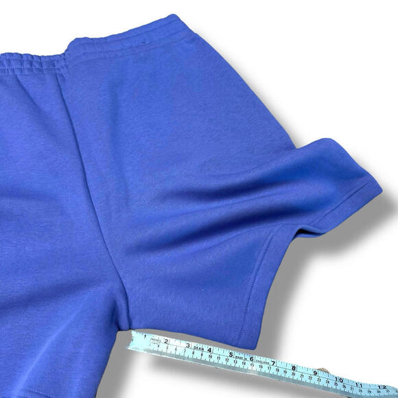 NWT Under Armour Women’s UA Icon Fleece Boyfriend Shorts Blue $60 Casual Gym SzL - Picture 10 of 10